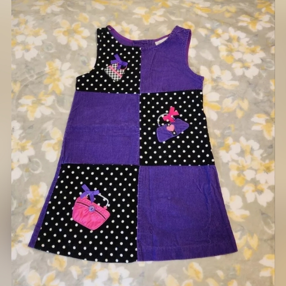 Girls 6 Corduroy Purse Dress